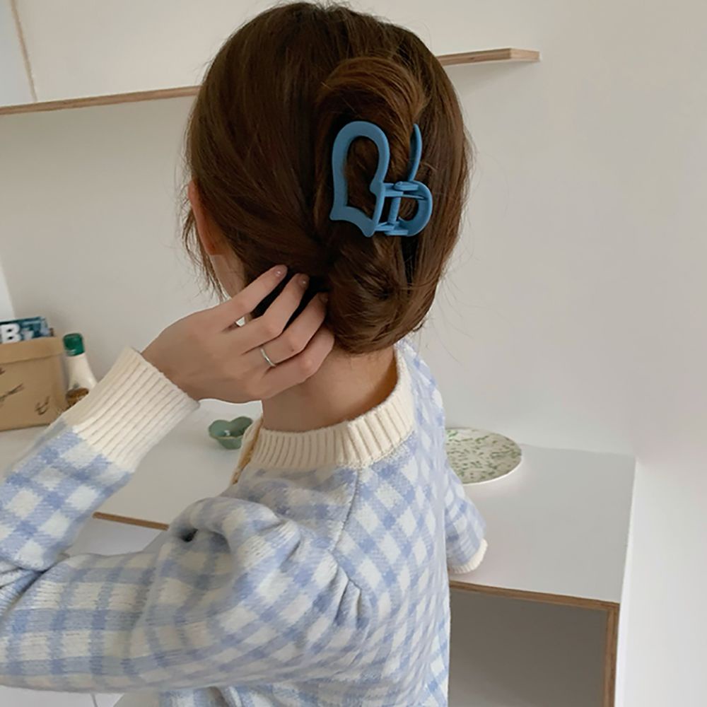 Kẹp tóc càng cua bằng acrylic màu kẹo thiết kế hình học phong cách Hàn Quốc dễ thương cho nữ