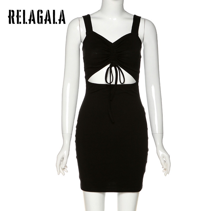 Đầm hai dây cổ chữ V ôm dáng phong cách 2021 gợi cảm dành cho nữ | BigBuy360 - bigbuy360.vn