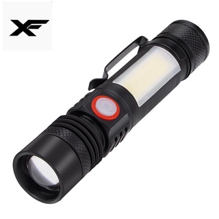 Đèn pin LED T6/ COB pin 18650 có nam châm sử dụng tiện lợi 