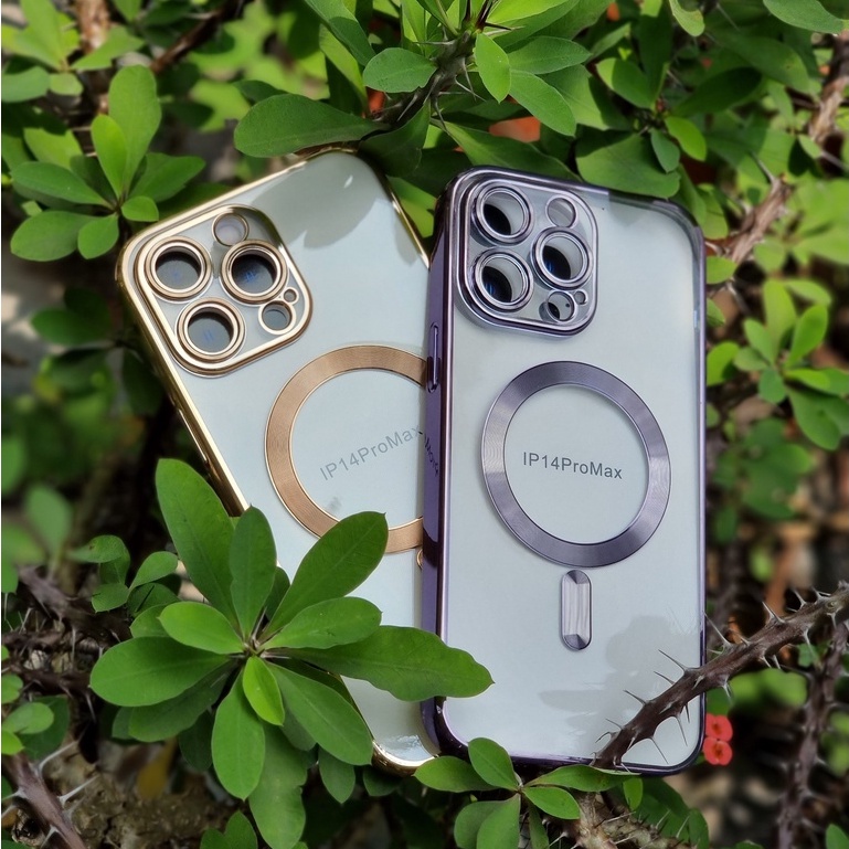 Ốp lưng KST trong viền màu hỗ trợ sạc Magsafe cho iPhone 14 Pro Max, 13, 13 Pro, 13 Pro Max, 12 Pro Max siêu đẹp cao cấp