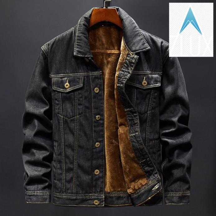 Áo khoác bò nam jean lót lông cừu thời trang aokhoacbo-J15