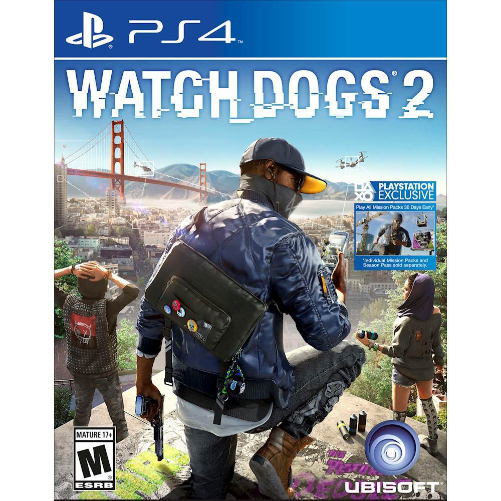 Đĩa Game PS4 - Watch Dogs 2 Hệ US