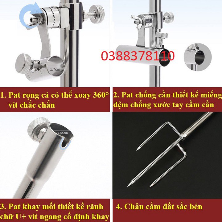 Tháp Chống Cần Câu Đài Đa Năng Cao Cấp - CCC 4