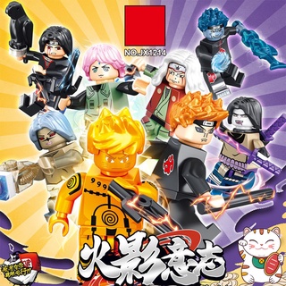 Combo 2 Nhân Vật Ninja Naruto Đại Chiến Nhẫn Giả Đồ Chơi Ghép Hình Lắp Ghép Elephant