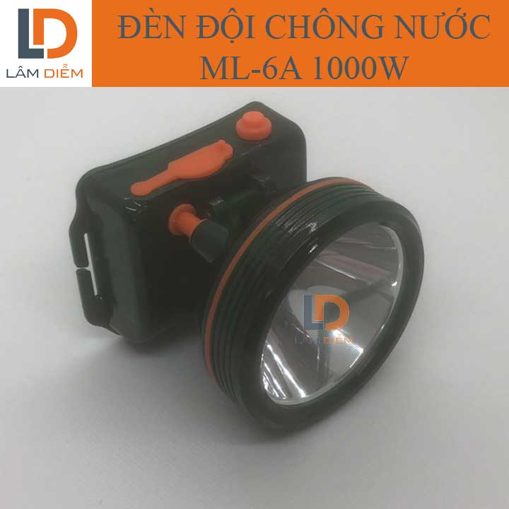 ĐÈN ĐỘI PIN SẠC CAO CẤP CHỐNG NƯỚC 2 PIN SIÊU SÁNG ML-6A