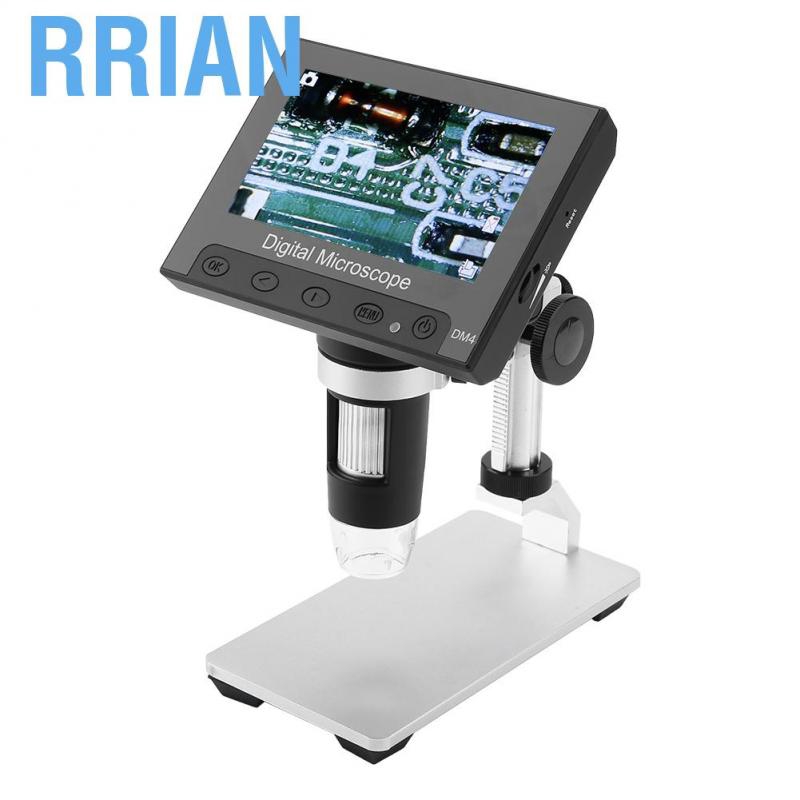 Kính lúp điện có đèn led chất lượng cao DM4 2MP phóng đại 500/1000 lần màn hình 4.3"