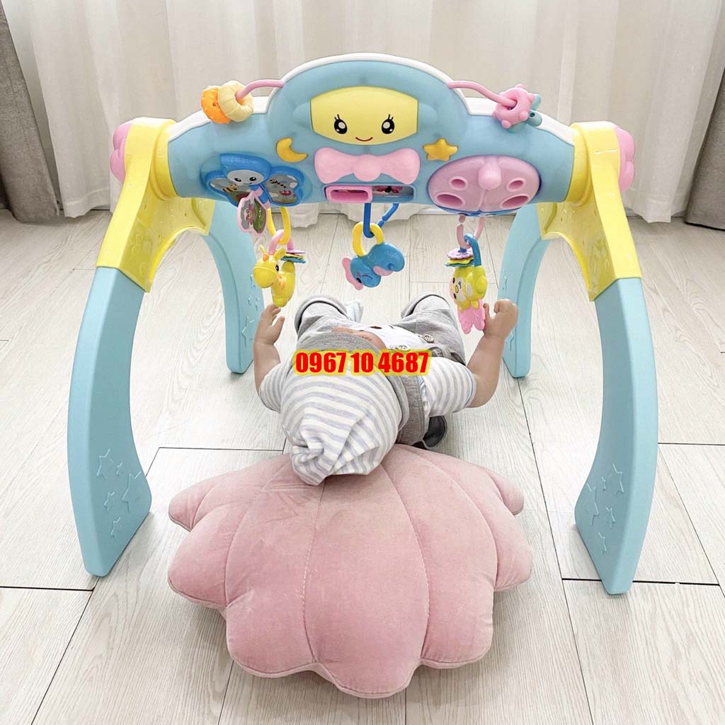 Kệ chữ A Umoo cho bé nằm chơi có phát nhạc