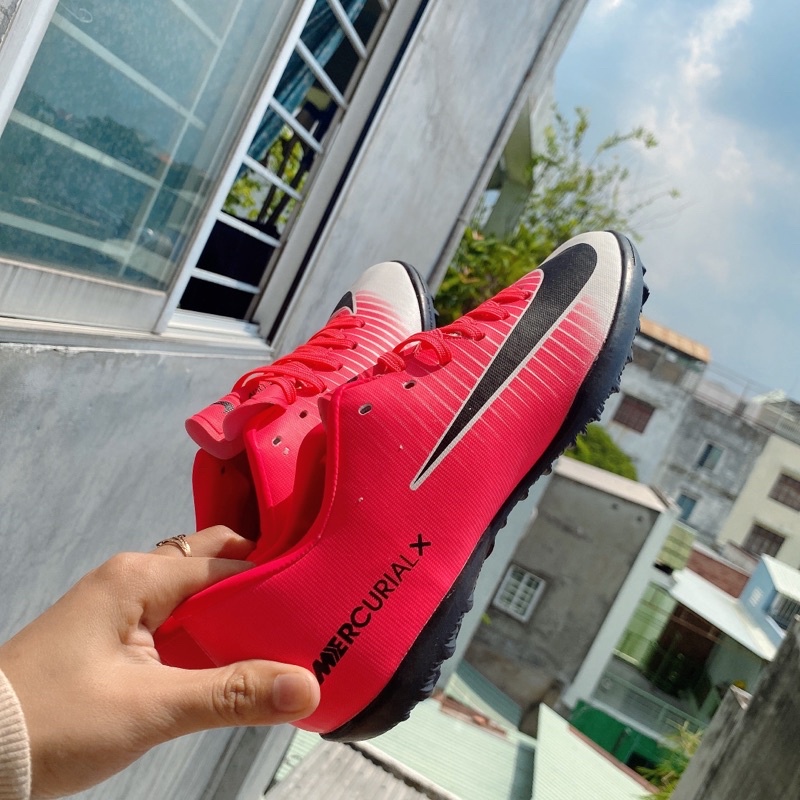 Giày đá bóng Mercurial Vic 6 TF ( Hồng Trắng )