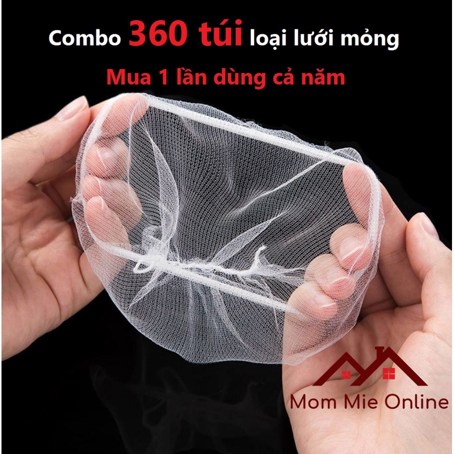 Set 360 túi lưới lọc rác bồn rửa chén tiện dụng - J174