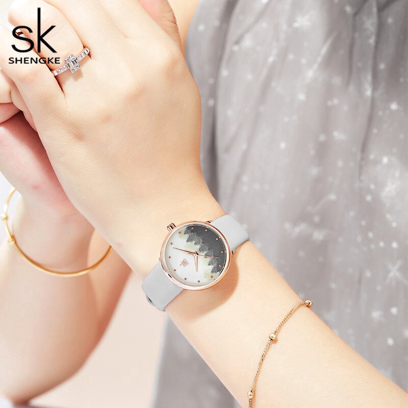 Đồng Hồ Đeo Tay Nữ Shengke Máy Nhật Dây Da Phong Cách Trung Quốc Thiết Kế Độc Đáo | BigBuy360 - bigbuy360.vn