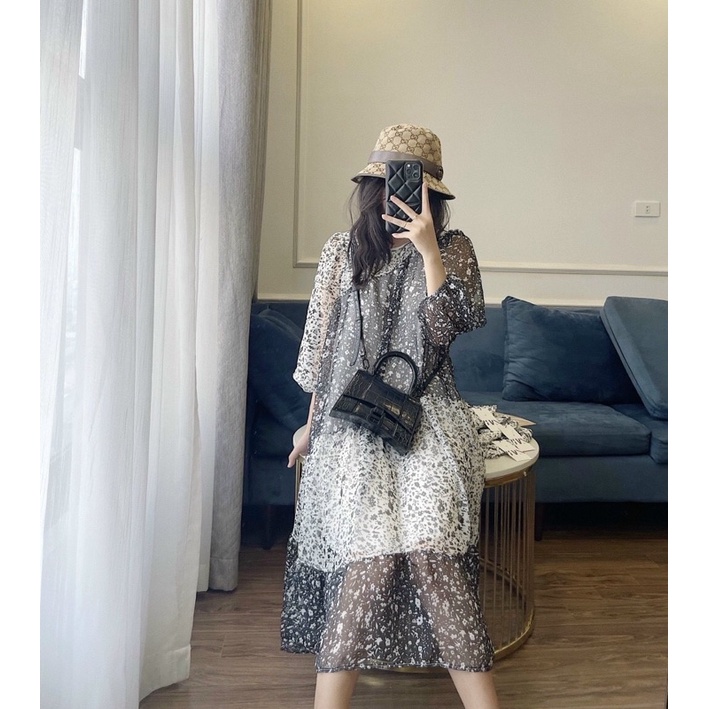 [DAQUY20]Váy Vintage hoa nhí hai lớp nhẹ nhàng tặng kèm quà🌸FREESHIP🌸Váy Vintage hoa nhí hai lớp phong cách Hàn Quốc hot | BigBuy360 - bigbuy360.vn