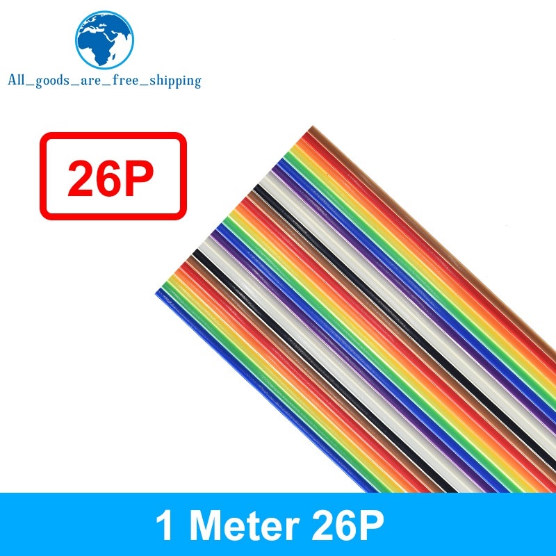 Dây Cáp Ruy Băng Dẹp 1 Mét 10p / 12p / 14p / 16p / 20p / 26p / 34p / 40p / 50p 1.27mm