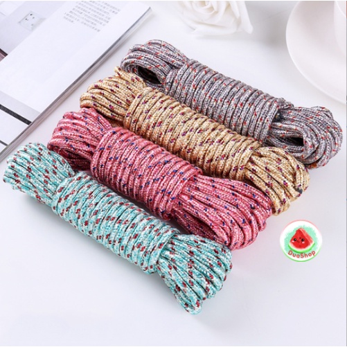 Dây dù paracord đa năng 10 lõi dài 5m 10m, dây dù sinh tồn, cắm trại, dây phơi quần áo 🍉Duashop🍉