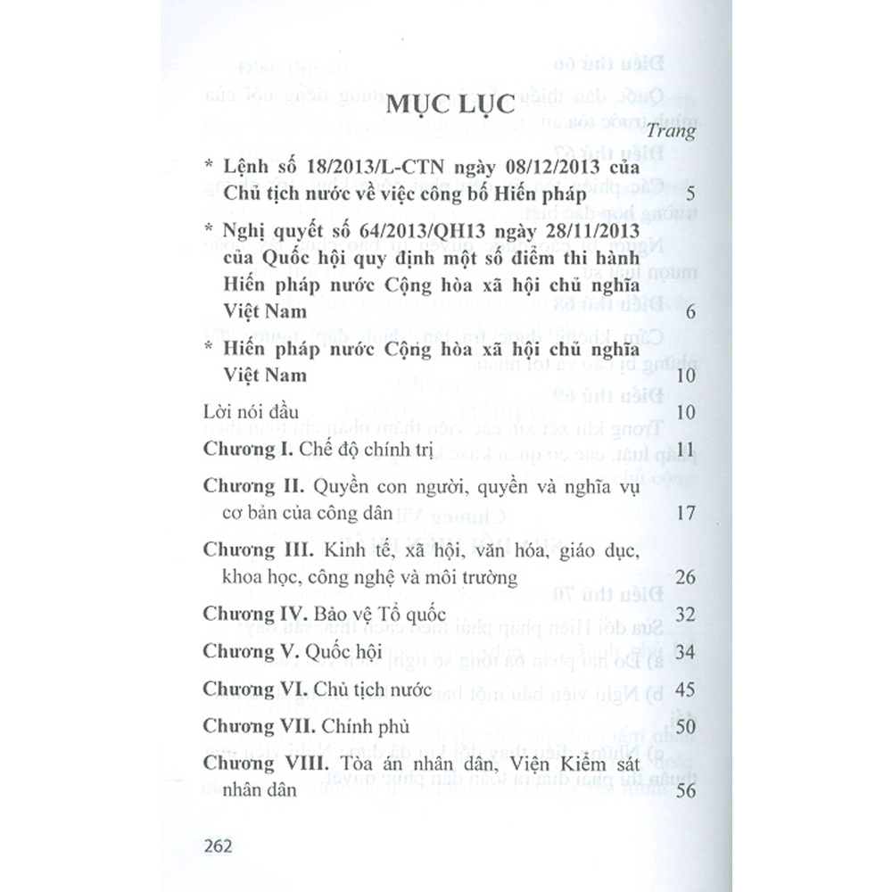 Sách - Hiến Pháp Nước Cộng Hòa Xã Hội Chủ Nghĩa Việt Nam (Các Bản Hiến Pháp Năm 2013-1992-1980-1959-1946)