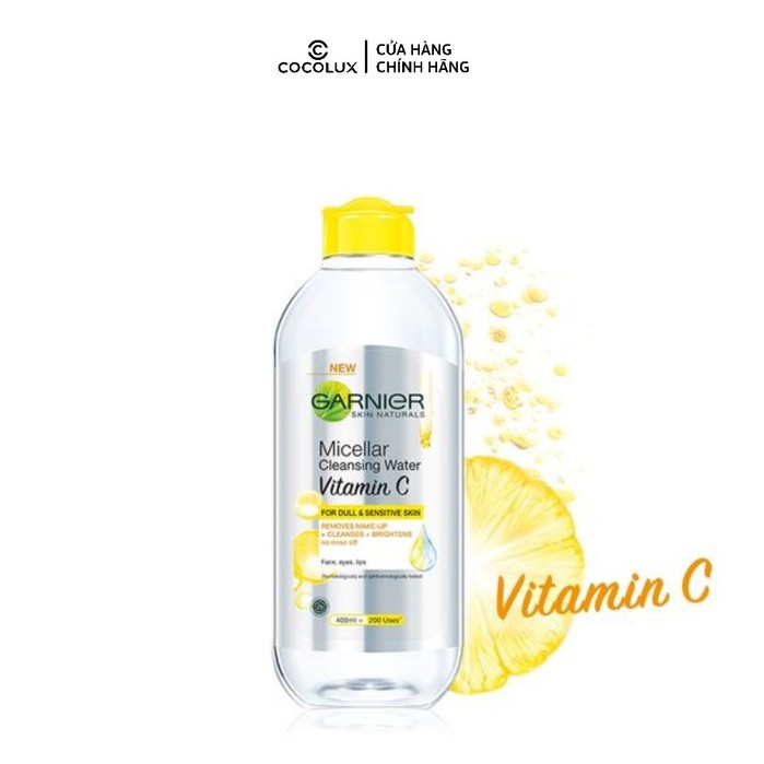 [COCOLUX] Nước Tẩy Trang Garnier Sáng Da Vitamin C