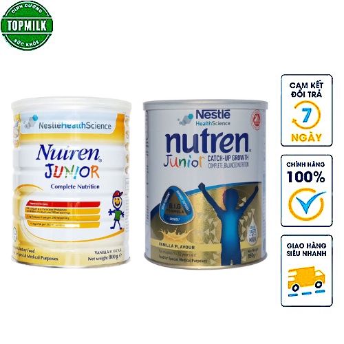 Sữa bột Nutren Junior 400gr cho trẻ, sữa cao năng lượng cho bé biếng ăn suy dinh dưỡng