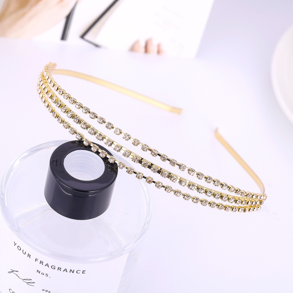 Băng Đô Đính Kim Cương Giả 3 Lỗ Thoát Nước Thời Trang