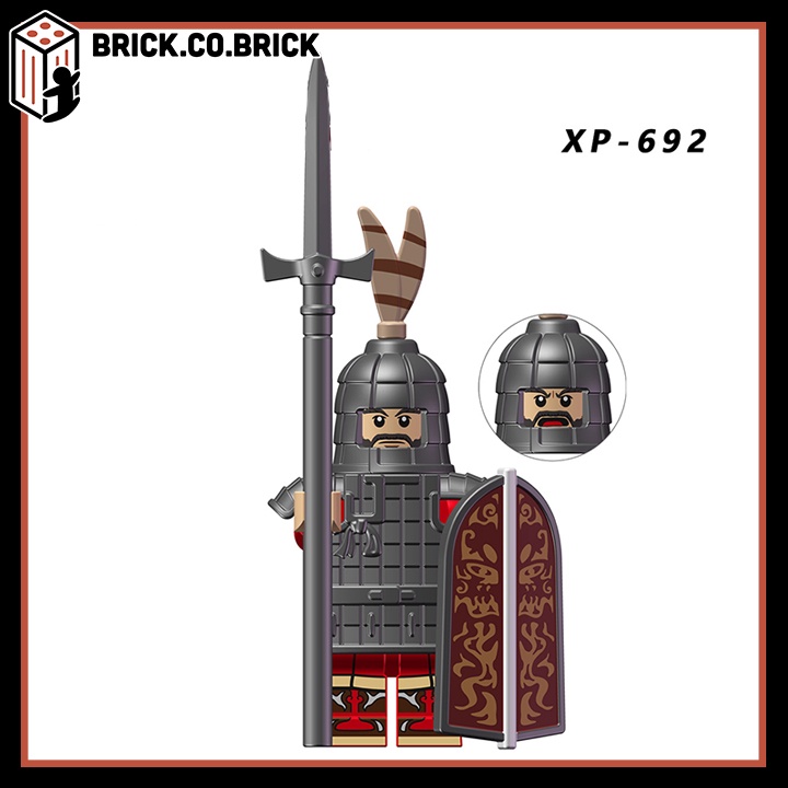 Lính Trung Cổ Nhà Hán Chu Đồ Chơi Lắp Ráp Han Chu Dynasty Warrior Soldier Minifigure KT1093