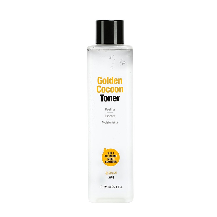 Nước Hoa Hồng Làm Sạch, Cân Bằng, Dưỡng Ẩm Da - LA BONITA Golden Cocoon Toner 340ml