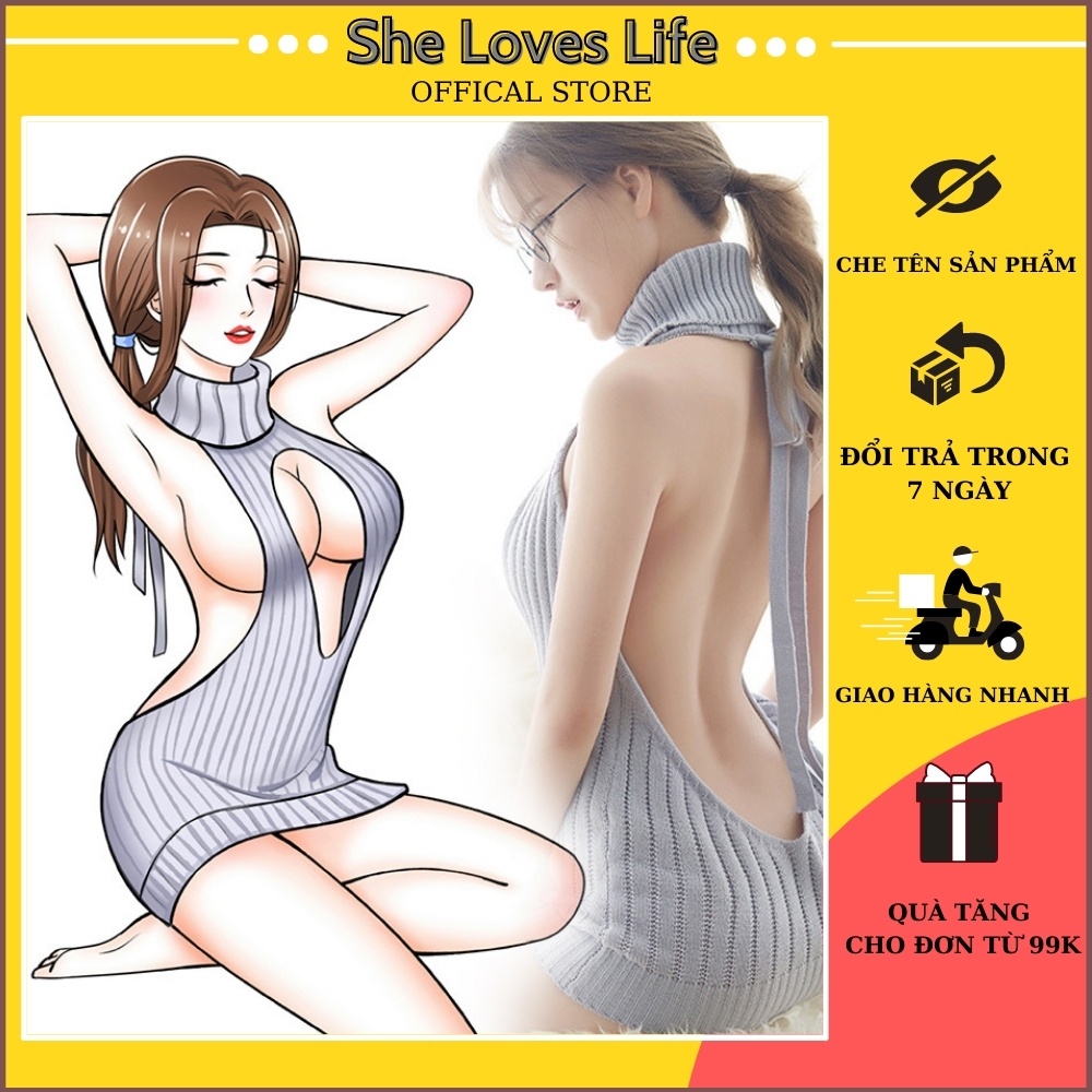 Đồ Ngủ Sexy Cosplay Siêu Quyến Rũ Chất Liệu Len Cao Cấp