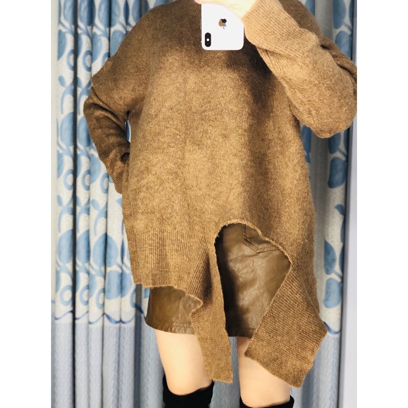 Áo len nâu fs