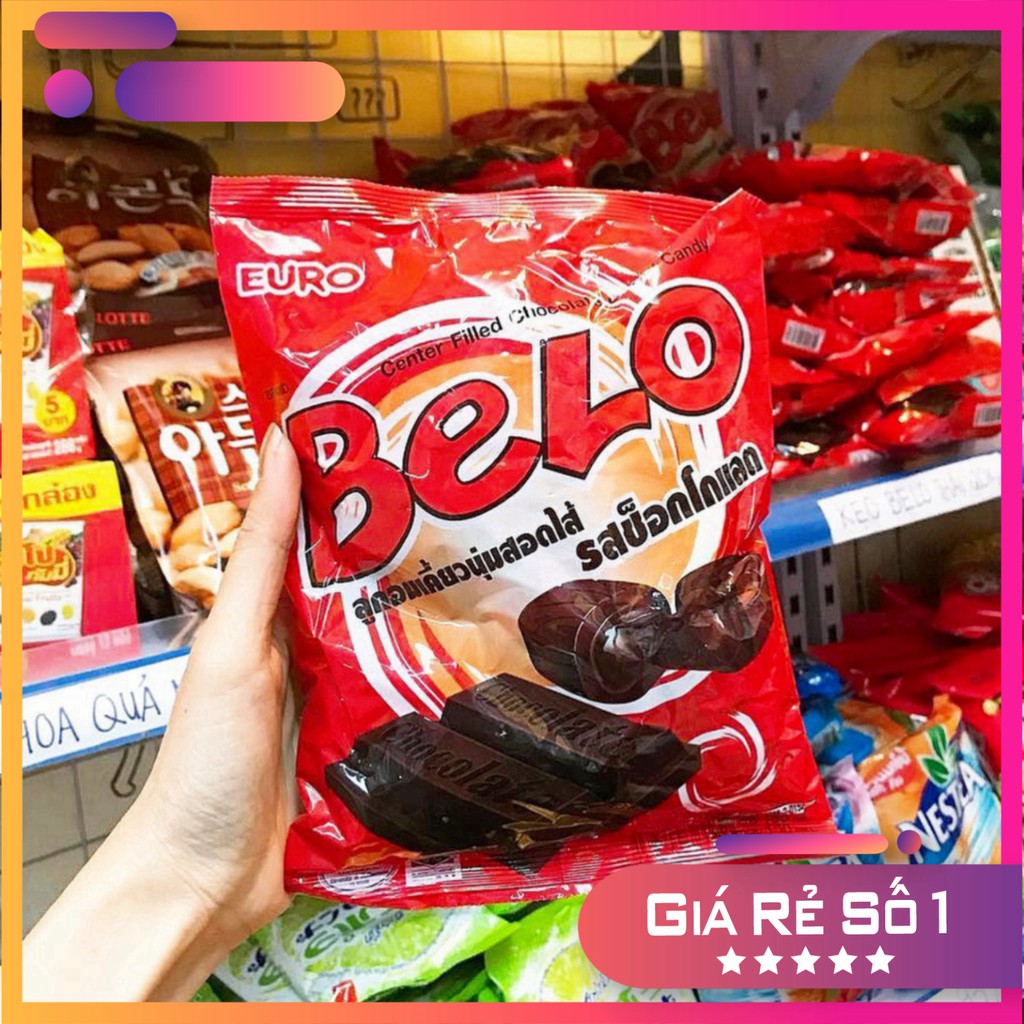 |Kẹo Túi Thái| Kẹo Chocolate Chewy Belo 150g