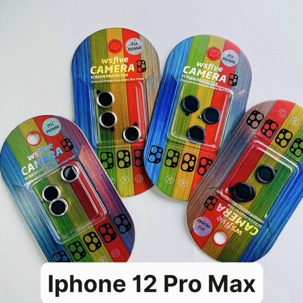 Dán Kim Loại Bảo Vệ Từng Mắt Camera  cho iphone 11/11Pro/11Promax/12mini/12/12Pro/12Promax