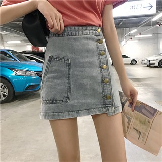 Chân váy jean chữ A Quảng Châu nữ LS_CV168