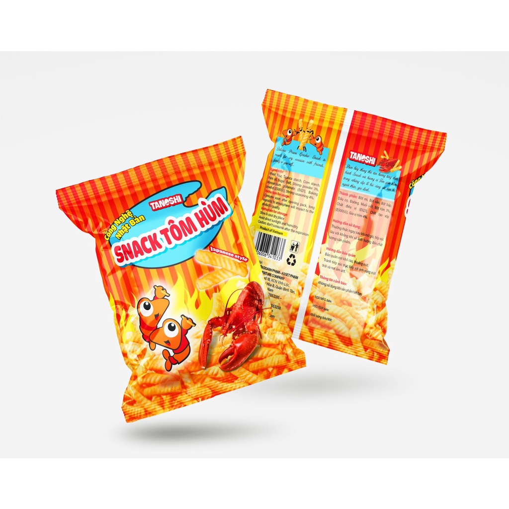 TANOSHI - SNACK TÔM HÙM 38G