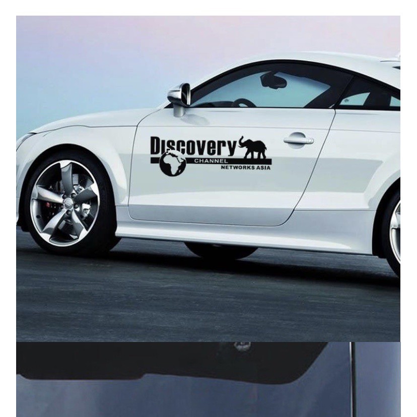 ⚡️FREESHIP TQ⚡️Tem Dán Decal Phản Quang DISCOVERY CHANNEL Phong Cách Kèm Dụng Cụ Dán Tiện Lợi