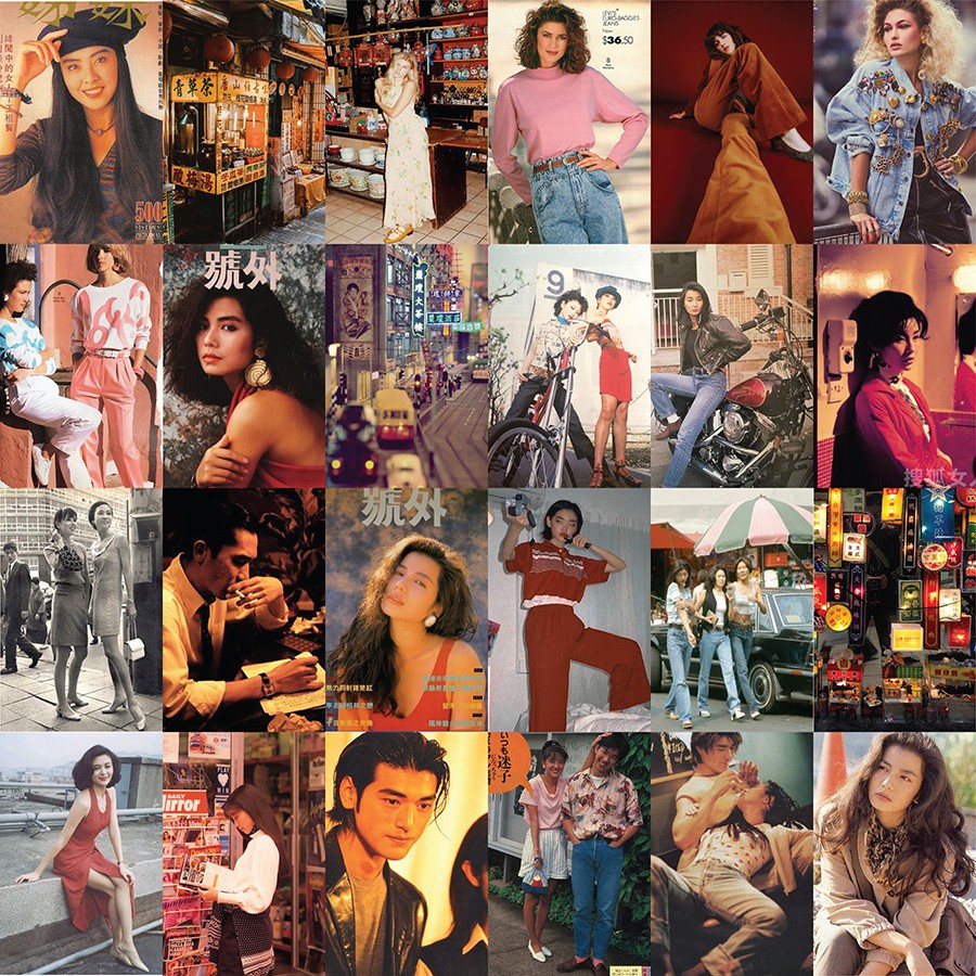 Hình dán tường poster tranh decor vintage trang trí phòng ngủ áp phích dán tường quầy bar POP.ART Fashion80s 1019