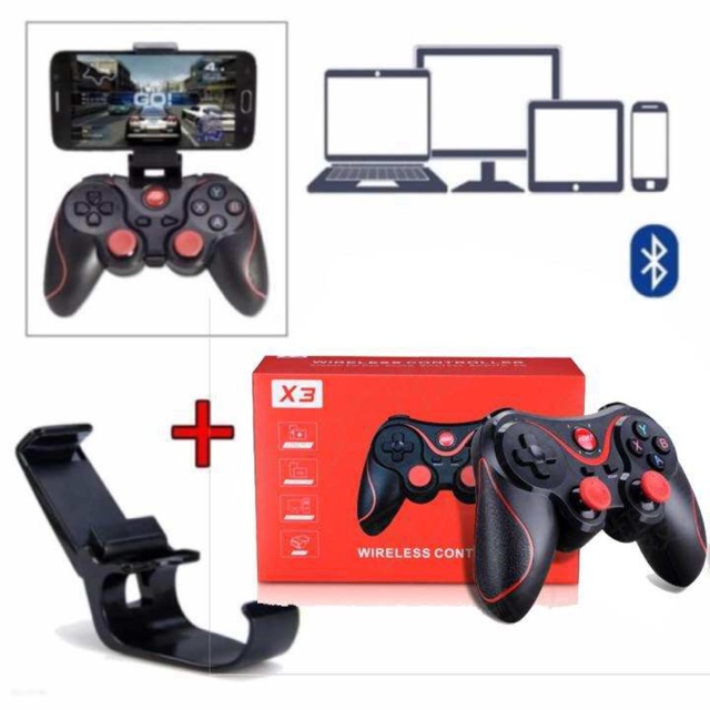 Tay cầm chơi game Bluetooth Terios T3 / X3 (hàng sẵn)