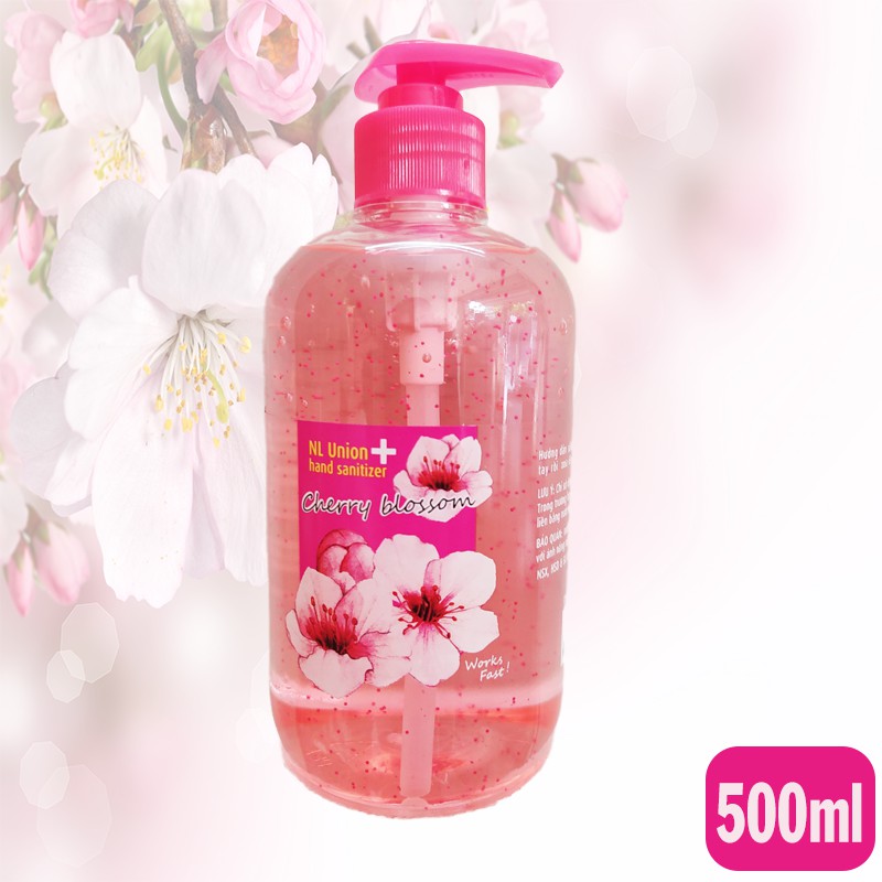 Gel rửa tay khô Union 500ml hương Cherry Blossom