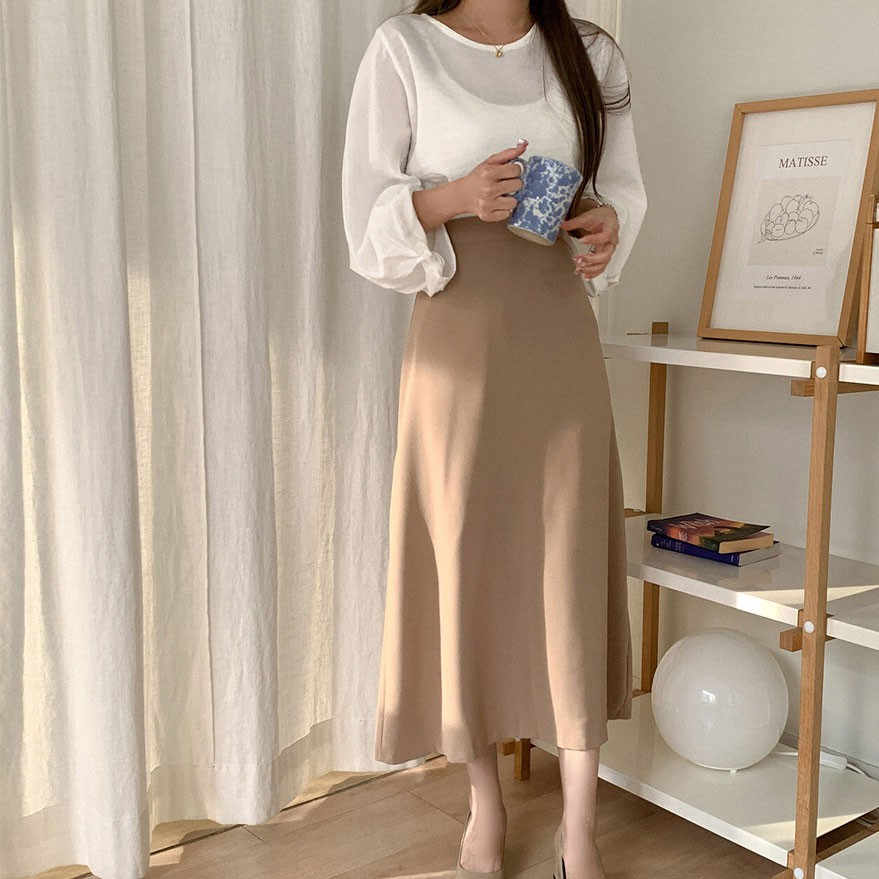Chân Váy Chữ A Dáng Dài Lưng Cao Thời Trang 38401 38401 | BigBuy360 - bigbuy360.vn