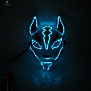 RAVE Mặt Nạ Hóa Trang Halloween Hình Cáo Gắn Đèn Led