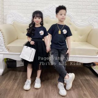 ÁO HOA CÚC TRẮNG SIÊU HÓT CHO BÉ