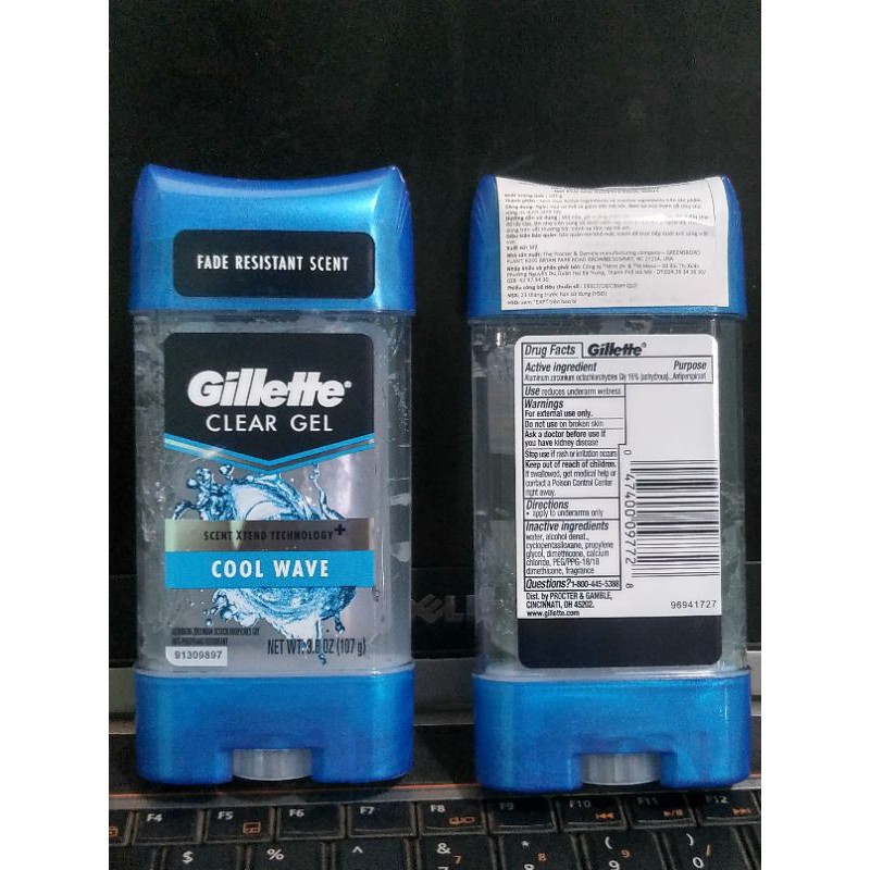 Lăn khử mùi nam Gillette  - 107g của Mỹ