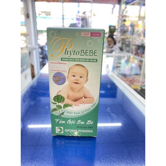 [Chính hãng] Tắm gội thảo dược rôm sảy cho bé Phytobebe 100ml Chính Hãng  Date mới