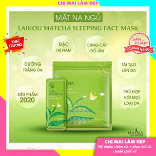 [Hàng Cao Cấp - Có Sẵn] Mặt Nạ Ngủ Trà Xanh Matcha Mud Mask Laikou 15 Miếng