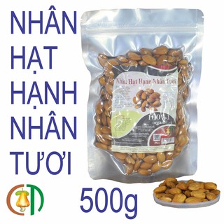 Nhân hạt hạnh nhân sống, hạnh nhân tách vỏ chưa rang, hàng úc size to, mới 250g-500g