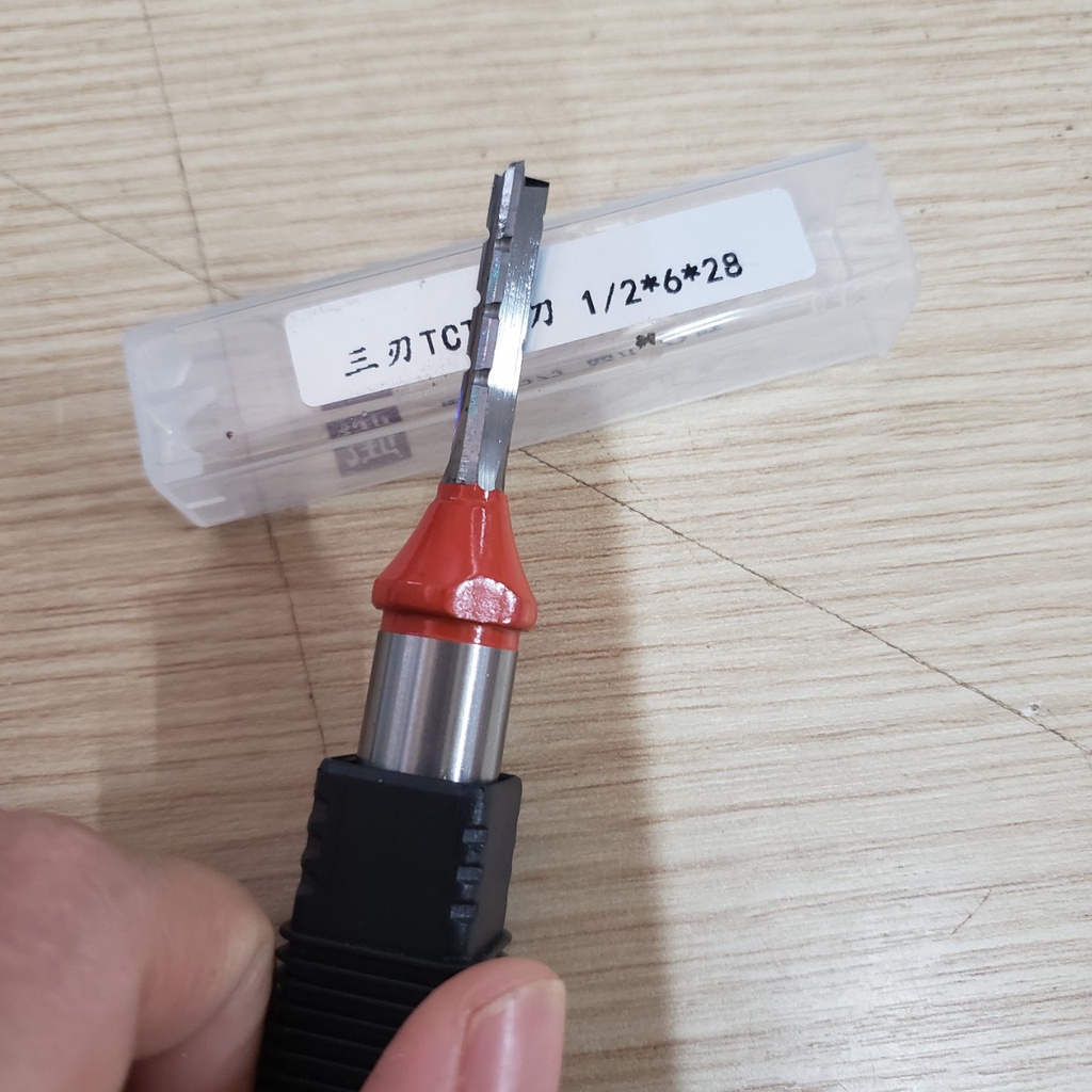 Mũi cắt CNC eumok 3 me có rãnh thoát nhiệt 6x22
