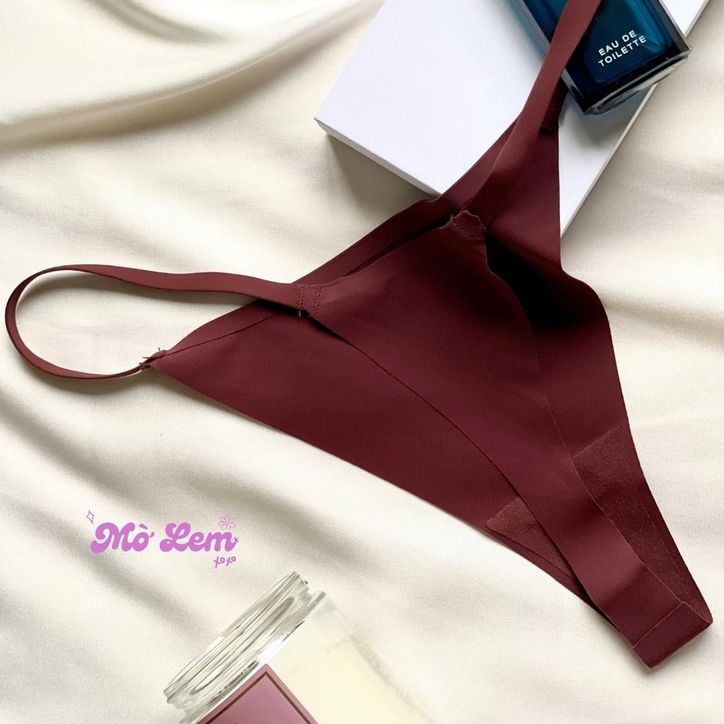 Quần Lót Lọt Khe Dây Cao Cấp Thun Lạnh Cotton Trơn Đúc Su Không Viền  Siêu Mềm Siêu Thoải Mái | Molem.bodycare LKD