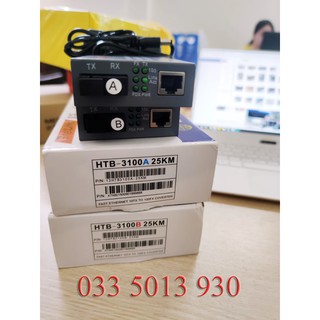 Converter Netlink HTB-3100A/B 25km 1Sợi