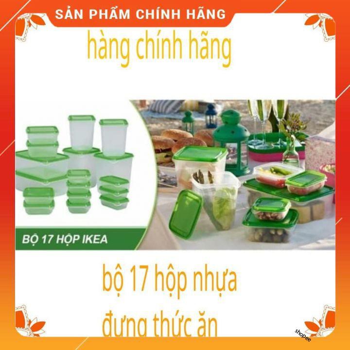 Bộ Hộp 17 món - Set 17 Hộp Nhựa Cao Cấp Đựng Thực Phẩm Bảo Quản Tủ Lạnh [FREESHIP]