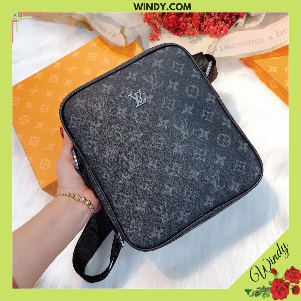 Túi đeo chéo nam lv chất da cao cấp, túi đựng ipad cho nam