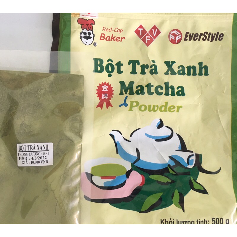 Bột matcha trà xanh Đài Loan 50g