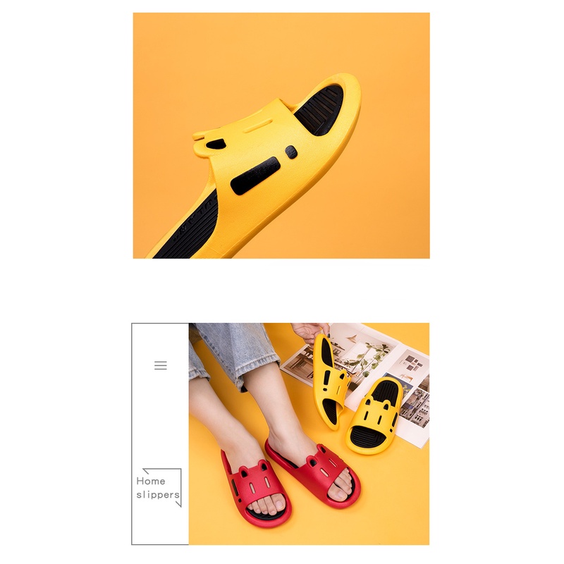 Dép Sandal Đi Trong Nhà Hình Cún Hai Màu Dễ Thương Thời Trang Cho Cặp Đôi