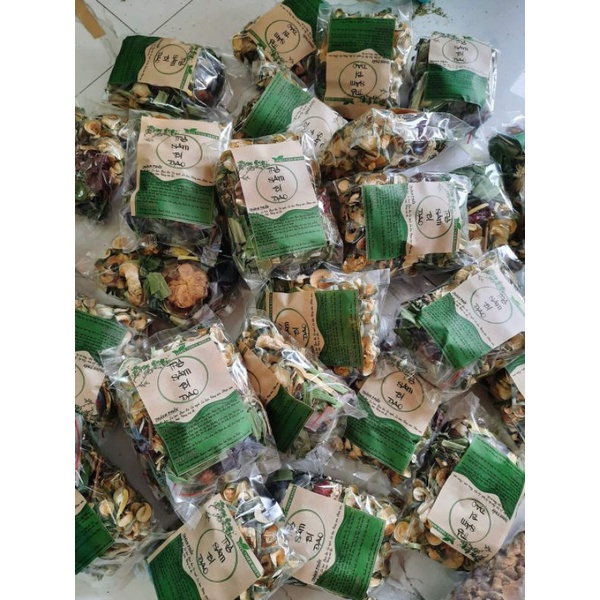 SÂM BÍ ĐAO - SET 10 VỊ NẤU 5 LÍT NƯỚC SÂM HSD: 21/12/2022