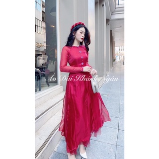 Áo dài tết chân váy siêu xinh