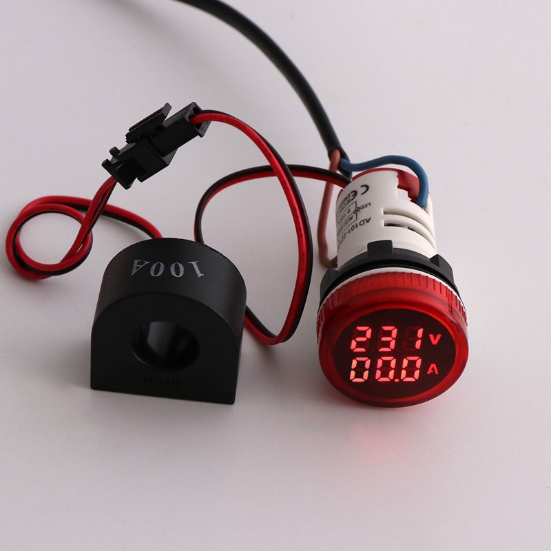Vôn Kế AC 2 Trong 1 Chuyên Dụng Cho Xe Hơi